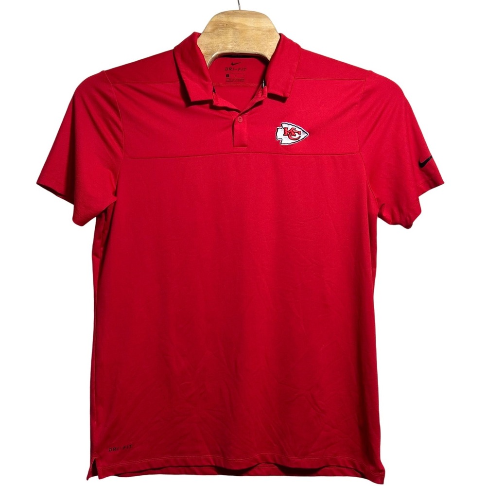 Nike Golf Kansas City Chiefs Red Dri-FIT Polo Shirt Mens Large 942881-657